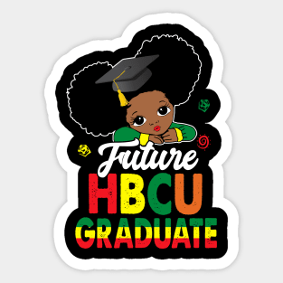 HBCU Future Graduate Historical Black Girls Queen Grad Sticker